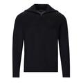 EMPORIO ARMANI BLUE ZIPPED SWEATER