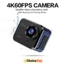 Cerastes-Mini caméra d'action 4K 60fps Ultra HD V8 16MP WiFi 145 ° 10m étanche vidéo pour