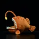 25cm Original Soft Realistic Lantern Fish Plush Toy Simulation Monkfish Lophiiformes Ocean Animal