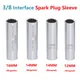 Universal Spark Plug Socket Spark Plug Wrench 3/8 Magnetic 12 Angle Thin Wall for 14/16mm Spark Plug