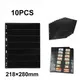 10 pcs/lot Collection de timbres Album Pages de recharge Pages en PVC noir Loose-feuille Inners