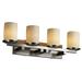 Justice Design Group Limoges 29 Inch 4 Light Bath Vanity Light - POR-8774-10-BANL-MBLK