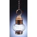 Northeast Lantern Onion 15 Inch Tall Outdoor Hanging Lantern - 2032-AB-MED-CSG