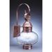 Northeast Lantern Onion 21 Inch Tall Outdoor Wall Light - 2041-DAB-MED-CLR