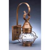 Northeast Lantern Onion 15 Inch Tall Outdoor Wall Light - 2511-AB-MED-CSG