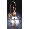 Northeast Lantern Onion 35 Inch Tall 3 Light Outdoor Wall Light - 2861-DB-LT3-CLR