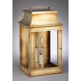 Northeast Lantern Concord 16 Inch Tall 3 Light Outdoor Wall Light - 5631-AC-LT3-CLR