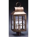 Northeast Lantern Lynn 24 Inch Tall 3 Light Outdoor Post Lamp - 8143-DB-LT3-CLR