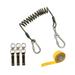 DeWalt Polyester Coiled Tool Tether Kit 2 lb. cap. Assorted 5 pc