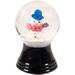 1.5" Black and White Perzy Snow Globe Mini Snowman Decoration