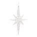 Club pack of 24 Clear Star Drop Christmas Ornaments 5.25"