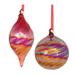 Club Pack of 12 Red Iridescent Glass Ball Drop Christmas Ornaments 6"