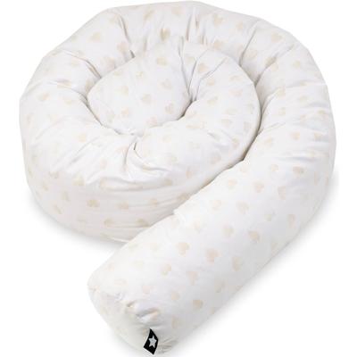 Nestchenschlange JULIUS ZÖLLNER "Schlummerherzen", weiß (schlummerherzen), Obermaterial: 100% Baumwolle. Füllung: 100% Polyester, Bettnestchen, Made in Germany