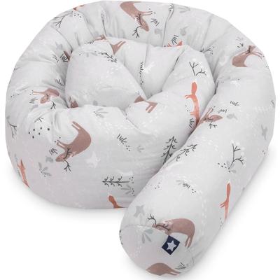 Nestchenschlange JULIUS ZÖLLNER "Woodlife", grau (woodlife), Obermaterial: 100% Baumwolle. Füllung: 100% Polyester, Bettnestchen, Made in Germany