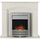 Adam Devon Cream Electric Fire Suite