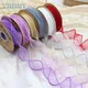 2 Yards Wired Chiffon Ribbon Sheer Organza Ribbons for Crafts Floral Bouquets Wedding Car Party
