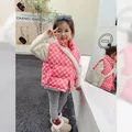 Fashion Vest For Girls Boys Kids Thin Warm Sleeveless Outerwear Animal Chick Printed Jacket Baby