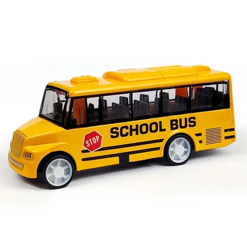 1pc Spielzeug Bus cool Schulbus Spielzeug simulieren exquisite interessante Körper für gelb blau