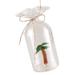 Palm Tree in a Bottle Glass 5 Inch Christmas Holiday Ornament - Multi