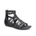 Tripoli Gladiator Sandal - Black - Born Flats