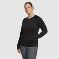Eddie Bauer Women's High Route Grid Fleece Sweater Pullover - Black - Size L