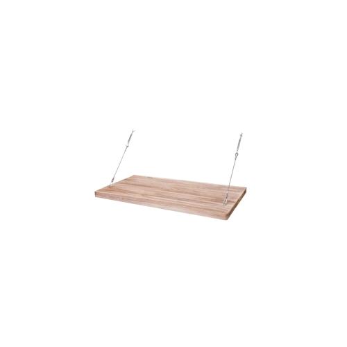 Wandtisch HWC-H48, Wandklapptisch Wandregal Tisch mit Tafel, klappbar Massiv-Holz ~ 120x60cm
