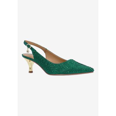 Wide Width Women's Ferryanne Pump by J. Renee in Emerald (Size 10 W)