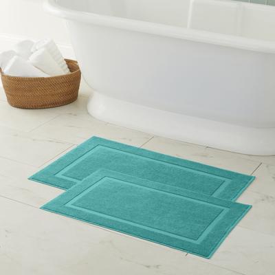 BH Studio Bath Mat Towels, 2-Pc. Set by BH Studio in Turquoise