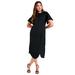 Plus Size Women's Tulip Dress by Nina Chen for Jessica London in Black (Size 12 W)