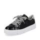 Rieker Damen Low-Top Sneaker N59A2, Frauen Halbschuhe,Laufschuhe,schnürschuhe,schnürer,Plateausohle,straßenschuhe,schwarz (00),43 EU / 9 UK