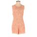 L'Atiste by Amy Romper Scoop Neck Sleeveless: Tan Rompers - Women's Size Small