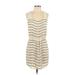 Adelyn Rae Casual Dress - Mini: Tan Stripes Dresses - Women's Size X-Small