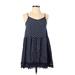 Love Sadie Casual Dress - A-Line V Neck Sleeveless: Blue Dresses - Women's Size X-Small