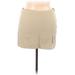 H&M Casual Mini Skirt Mini: Ivory Solid Bottoms - Women's Size 14