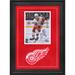 Moritz Seider Detroit Red Wings Autographed Deluxe Framed 8" x 10" Skating with Puck Photograph