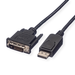 ROLINE DisplayPort Kabel DP ST - DVI ST, schwarz, 3 m Image