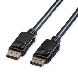 ROLINE DisplayPort Kabel, DP-DP, v1.2, ST - ST, TPE, schwarz, 7,5 m Image