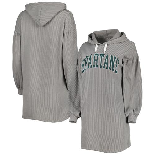 Gameday Couture Graues Michigan State Spartans Game Winner Vintage Wash Tri-Blend-Kleid für Damen