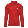 Men's Levelwear Red Atlanta Hawks Gear Insignia Core Quarter-Zip Pullover Top