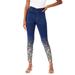Plus Size Women's 360 Stretch Jegging by Denim 24/7 in Metallic Paisley Ombre (Size 36 W) Pull On Jeans Denim Legging