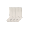 Youth Lightweight Knee High Sock 4-Pack - Soft White - Y - Bombas