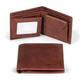 VISOUL Q09 Men's Leather Wallet with ID Window/Coin Compartment and RFID Protection, Genuine Leather Wallet for Men, Wallet, A71 Brown, Casual