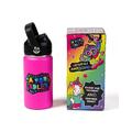 A FOR ADLEY Merch Official Product Adley's Super Cold and Colorful Neon Rainbow Water Bottles For Fun, School, Travel or Anytime You Would Want a Cold Drink (Neon Pink)