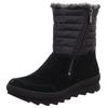 Snowboots LEGERO "Winterstiefel NOVARA", Damen, Gr. 38, schwarz, Veloursleder, Textil, sportlich, Schuhe, mit wasserdichter Gore-Tex-Membrane