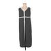 Catherines Casual Dress - Midi: Black Stripes Dresses - Women's Size 0X Petite