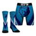Men's Rock Em Socks Memphis Grizzlies Tie Dye Underwear and Crew Combo Pack