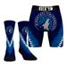 Men's Rock Em Socks Minnesota Timberwolves Tie Dye Underwear and Crew Combo Pack