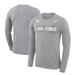 Men's Nike Heather Gray Air Force Falcons Rivalry Plane Legend Performance T-Shirt