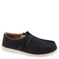 Hey Dude Wally Washed Canvas - Mens 11 Black Oxford Medium