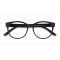 Female s square Matte Black Plastic Prescription eyeglasses - Eyebuydirect s Grace